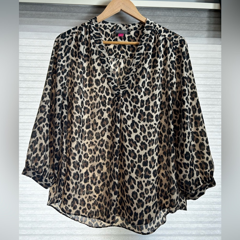 Vince Camuto Animal Print Blouse